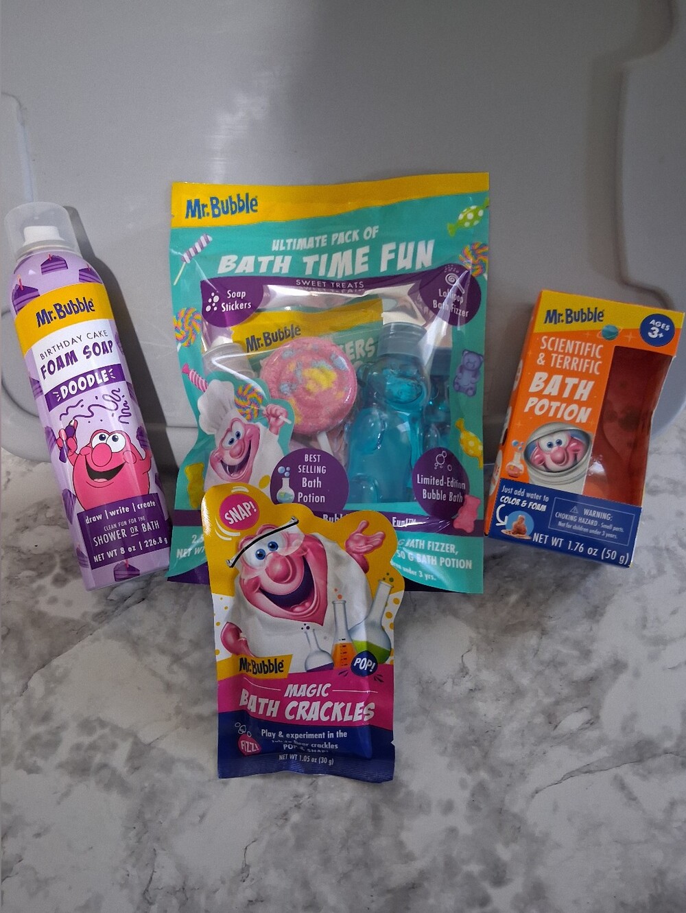 Kids Bath Time Fun Bundle From Mr. Bubble